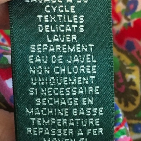 Ralph Lauren Paisley Button Shirt Plus Women Size 3X Multicolor Red - Picture 12 of 12